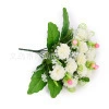 Cheap and beautiful small flower heads and small flower clusters factory direct sales, artificial rose balls, chrysanthemums, hydrangeas, hand bouquets wholesale Item Picture